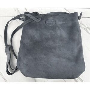 M.I.L.A Jackie Suede Crossbody Shoulder Bag Tote Messenger Gray Travel Luxury